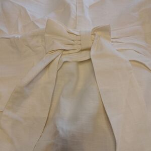 Pottery Barn Kids Cream Bow Curtains